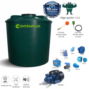 Estanque estándar de 3900 litros con kit de bomba 1 hp
