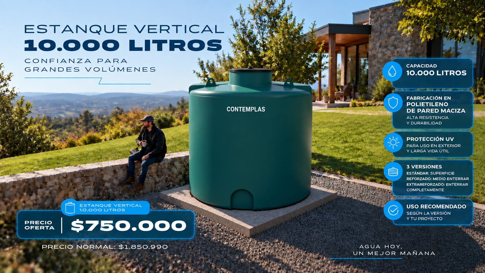 Estanque vertical 10000 litros portada